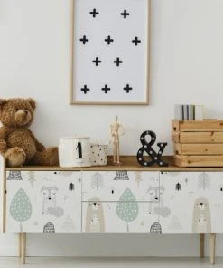 Decochic Papier Peint Vinyle Adhésif Animaux De La Forêt Vert 50x300 Cm 7 Decochic Papier Peint Vinyle Adhésif Animaux De La Forêt Vert 50x300 Cm -Boutique KidKraft papier peint vinyle adhesif animaux de la foret vert 50x300 cm 2