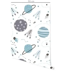 Decochic Papier Peint Vinyle Adhésif Espace Bleu Et Gris 50x300 Cm 5 Decochic Papier Peint Vinyle Adhésif Espace Bleu Et Gris 50x300 Cm -Boutique KidKraft papier peint vinyle adhesif espace bleu et gris 50x300 cm 1