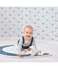 Lilipinso Papier Peint Zèbres En Papier Bleu 50cm X 10m -Boutique KidKraft papier peint zebres en papier bleu 50cm x 10m 3