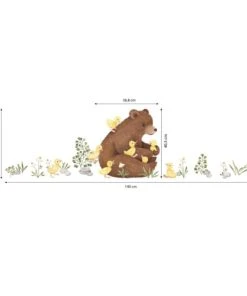 Lilipinso Planche De Stickers Décor Ours Brun Multicolore -Boutique KidKraft planche de stickers decor ours brun multicolore 2
