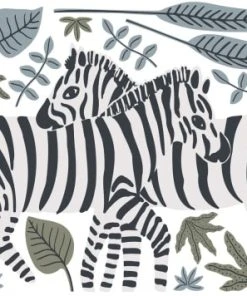 Lilipinso Planche De Stickers Décoratifs Zèbres Multicolore