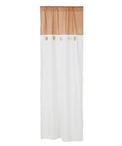 Maisons Du Monde Rideau à L'unité à Carreaux Détails Stellaires En Coton 100x250