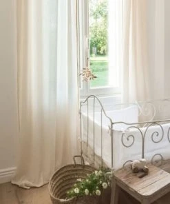 Cocoeko Rideau à Nouettes BLANC (130x260 Cm)