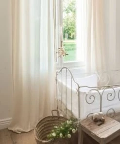 Cocoeko Rideau à Nouettes écru (130x 260cm) -Boutique KidKraft rideau a nouettes blanc 130x260 cm 6