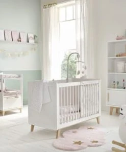 Maisons Du Monde Rideau à Nouettes En Coton Blanc à Pois Dorés à L'unité 102x250 -Boutique KidKraft rideau a nouettes en coton blanc a pois dores a l unite 102x250 1000 1 40 171174 8