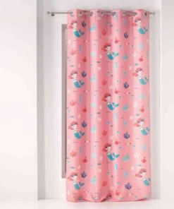 Douceur D'Intérieur Rideau à Oeillets Rose 140x260cm