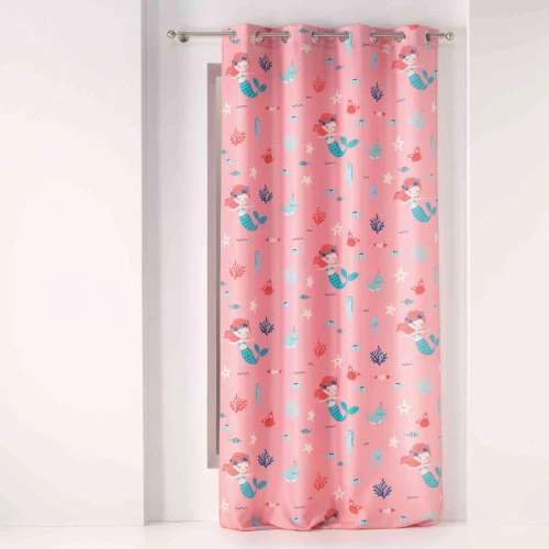 Douceur D'Intérieur Rideau à Oeillets Rose 140x260cm 3 Douceur D'Intérieur Rideau à Oeillets Rose 140x260cm