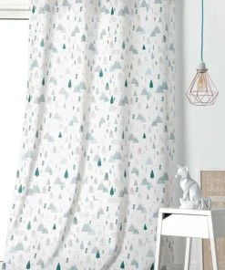 Linder Rideau Enfant Esprit Nordique Vert 26x14