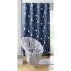 Home Maison Rideau Occultant Enfant Ambiance Astrale Polyester Bleu 260 X 140