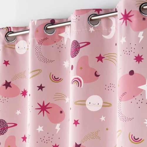 Home Maison Rideau Occultant Enfant Ambiance Astrale Polyester Rose 260 X 140 5 Home Maison Rideau Occultant Enfant Ambiance Astrale Polyester Rose 260 X 140 – Image 3