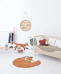 Lilipinso Sticker Décor Forêt, Renard Et Lapin En Vinyle Mat Orange 64x130 Cm -Boutique KidKraft sticker decor foret renard et lapin en vinyle mat orange 64x130 cm 1