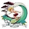 Acte Deco Sticker Mural Beach Paradise Boy Pour Enfant - 110x60 -Boutique KidKraft sticker mural beach paradise boy pour enfant 110x60 1