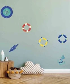 Draeger Paris Sticker Mural Bouées Tricolores -Boutique KidKraft sticker mural bouees tricolores 1
