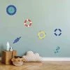 Draeger Paris Sticker Mural Bouées Tricolores -Boutique KidKraft sticker mural bouees tricolores