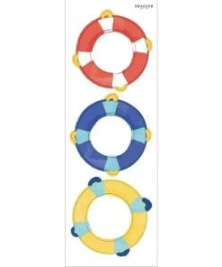 Draeger Paris Sticker Mural Bouées Tricolores -Boutique KidKraft sticker mural bouees tricolores 2