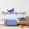 Draeger Paris Sticker Mural Grande Baleine Bleue -Boutique KidKraft sticker mural grande baleine bleue