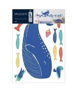 Draeger Paris Sticker Mural Grande Baleine Bleue -Boutique KidKraft sticker mural grande baleine bleue 3