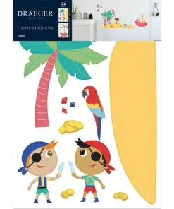 Draeger Paris Sticker Mural Ile Aux Pirates -Boutique KidKraft sticker mural ile aux pirates 5