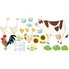 Acte Deco Sticker Mural Les Animaux De La Ferme Pour Enfant - 110x60 -Boutique KidKraft sticker mural les animaux de la ferme pour enfant 110x60 1