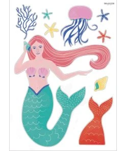 Draeger Paris Sticker Mural Petite Sirène 12 Draeger Paris Sticker Mural Petite Sirène -Boutique KidKraft sticker mural petite sirene 4