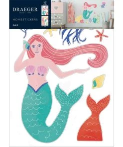 Draeger Paris Sticker Mural Petite Sirène 13 Draeger Paris Sticker Mural Petite Sirène -Boutique KidKraft sticker mural petite sirene 5