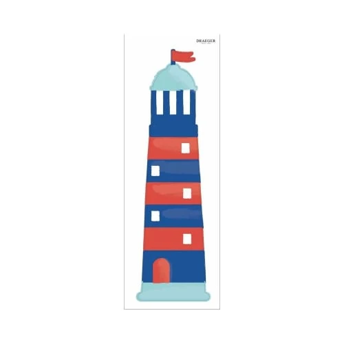 Draeger Paris Sticker Mural Phare Marin Bleu Et Rouge 4 Draeger Paris Sticker Mural Phare Marin Bleu Et Rouge – Image 2