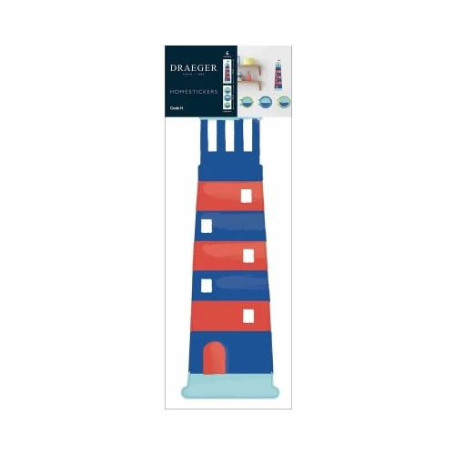 Draeger Paris Sticker Mural Phare Marin Bleu Et Rouge 6 Draeger Paris Sticker Mural Phare Marin Bleu Et Rouge – Image 4