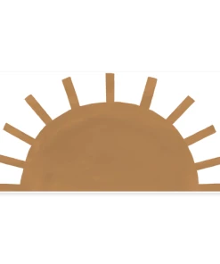 Lilipinso Sticker Mural Soleil En Vinyle Mat Moutarde