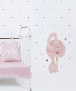 Lilipinso Sticker Xl Maman Et Bébé Autruche Rose -Boutique KidKraft sticker xl maman et bebe autruche rose 3