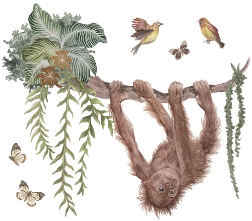 Lilipinso Sticker Xl Orang Outan En Vinyle Mat Multicolore 80x70 Cm 3 Lilipinso Sticker Xl Orang Outan En Vinyle Mat Multicolore 80x70 Cm