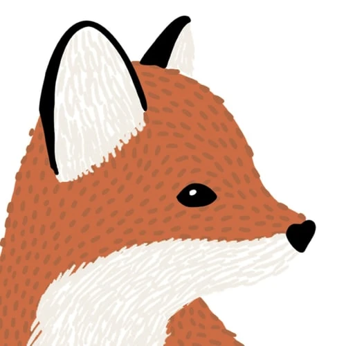 Lilipinso Sticker Xl Renard En Vinyle Mat Orange 38x60 Cm 4 Lilipinso Sticker Xl Renard En Vinyle Mat Orange 38x60 Cm – Image 2