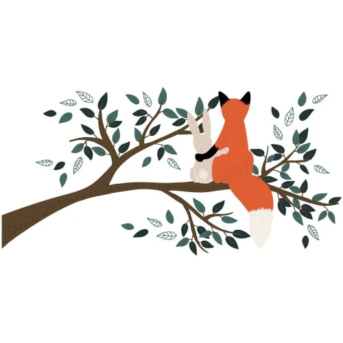 Lilipinso Sticker XL Renard Sur Une Branche En Vinyle Orange 29x42 Cm 4 Lilipinso Sticker XL Renard Sur Une Branche En Vinyle Orange 29x42 Cm – Image 2