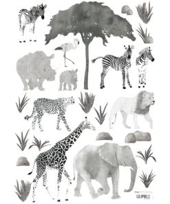 Lilipinso Stickers Animaux En Vinyle Mat Noir