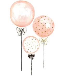 Lilipinso Stickers Ballons En Vinyle Mat Rose