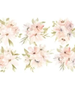 Lilipinso Stickers Bouquets De Fleurs En Vinyle Mat Rose