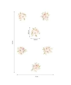 Lilipinso Stickers Bouquets De Fleurs En Vinyle Mat Rose -Boutique KidKraft stickers bouquets de fleurs en vinyle mat rose 3