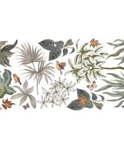 Lilipinso Stickers Décor Jungle Indonésienne En Vinyle Marron 64x130cm
