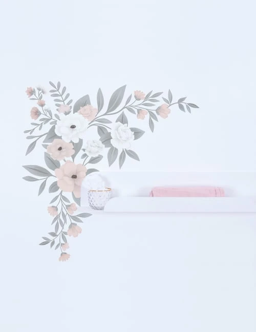 Lilipinso Stickers Décoration Fleurs En Vinyle Mat Bleu 64x90 Cm 4 Lilipinso Stickers Décoration Fleurs En Vinyle Mat Bleu 64x90 Cm – Image 2