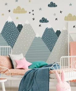Ambiance Sticker Stickers Enfant Montagnes Scandinaves Alika 90x135cm -Boutique KidKraft stickers enfant montagnes scandinaves alika 90x135cm 1