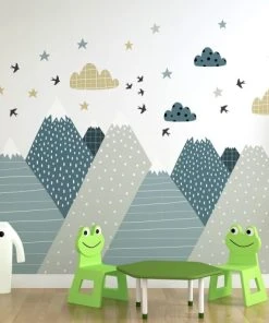 Ambiance Sticker Stickers Enfant Montagnes Scandinaves Alika 90x135cm -Boutique KidKraft stickers enfant montagnes scandinaves alika 90x135cm 3