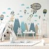 Ambiance Sticker Stickers Enfant Montagnes Scandinaves Animaux En Voyage 70x105cm