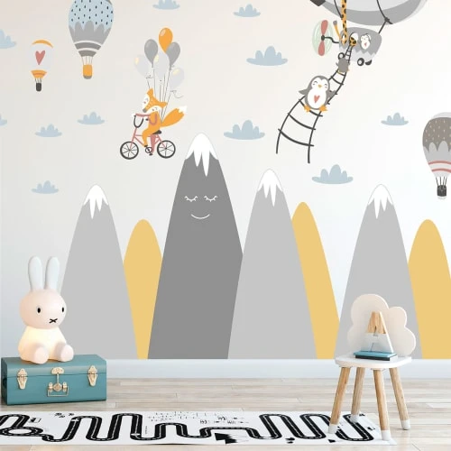 Ambiance Sticker Stickers Enfant Montagnes Scandinaves Animaux Magiques 90x135cm 8 Ambiance Sticker Stickers Enfant Montagnes Scandinaves Animaux Magiques 90x135cm – Image 6