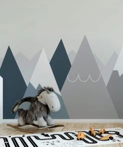 Ambiance Sticker Stickers Enfant Montagnes Scandinaves Anouka 70x105cm