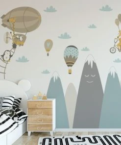 Ambiance Sticker Stickers Enfant Montagnes Scandinaves Et Animaux Volants 110x165cm -Boutique KidKraft stickers enfant montagnes scandinaves et animaux volants 110x165cm 3