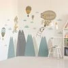 Ambiance Sticker Stickers Enfant Montagnes Scandinaves Et Animaux Volants 90x135cm -Boutique KidKraft stickers enfant montagnes scandinaves et animaux volants 90x135cm