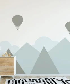 Ambiance Sticker Stickers Enfant Montagnes Scandinaves Helsinki 100x135cm