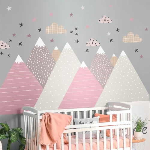 Ambiance Sticker Stickers Enfant Montagnes Scandinaves Jenika 90x135cm 7 Ambiance Sticker Stickers Enfant Montagnes Scandinaves Jenika 90x135cm – Image 5