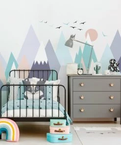 Ambiance Sticker Stickers Enfant Montagnes Scandinaves Kristinka 100x150cm -Boutique KidKraft stickers enfant montagnes scandinaves kristinka 100x150cm 1