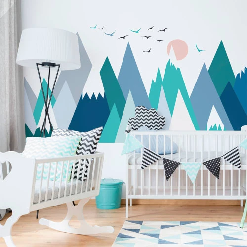 Ambiance Sticker Stickers Enfant Montagnes Scandinaves Lolika 40x60cm 3 Ambiance Sticker Stickers Enfant Montagnes Scandinaves Lolika 40x60cm