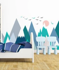 Ambiance Sticker Stickers Enfant Montagnes Scandinaves Lolika 50x75cm -Boutique KidKraft stickers enfant montagnes scandinaves lolika 50x75cm 2